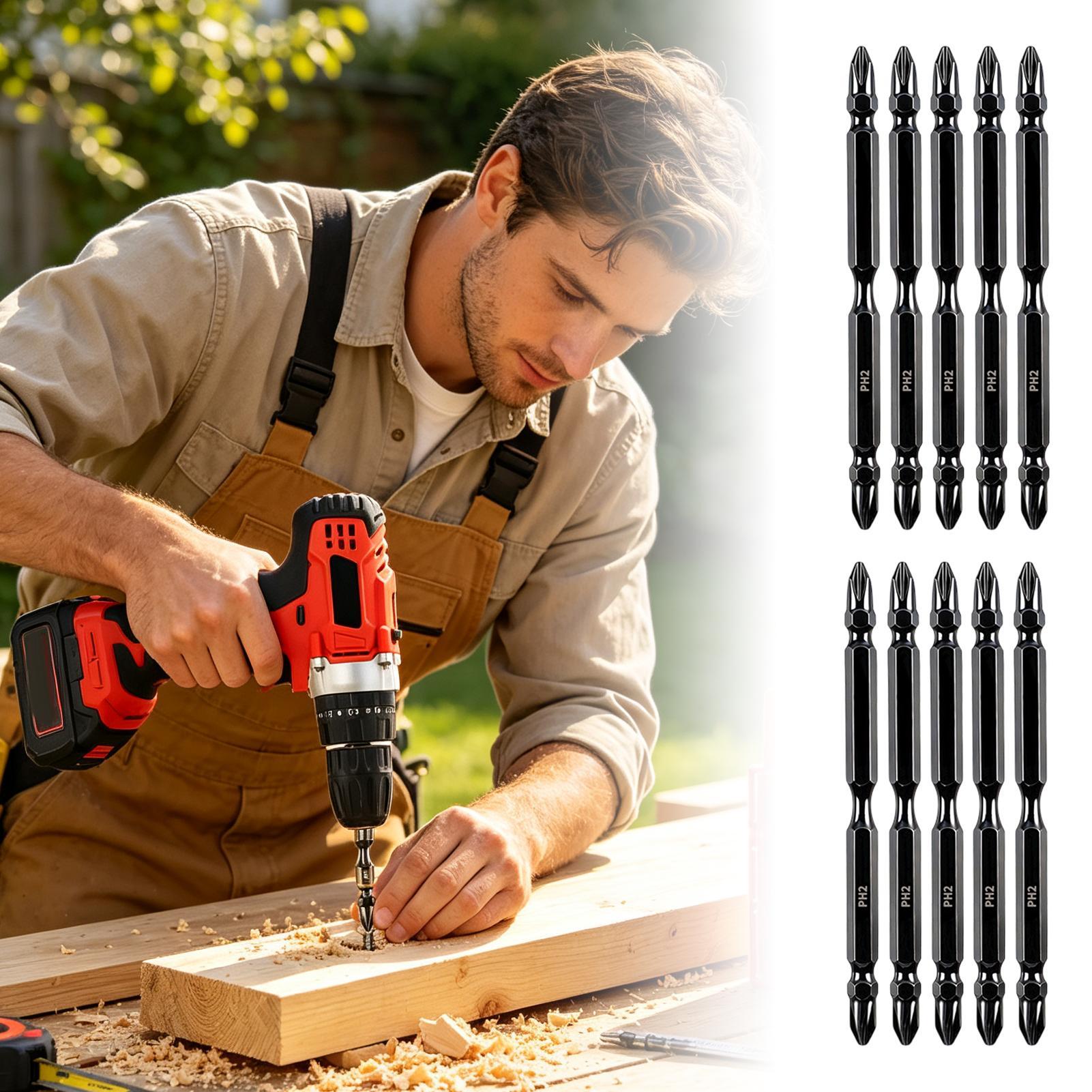 End Mill - Zestaw bitów magnetycznych do wiertarki, dwustronne