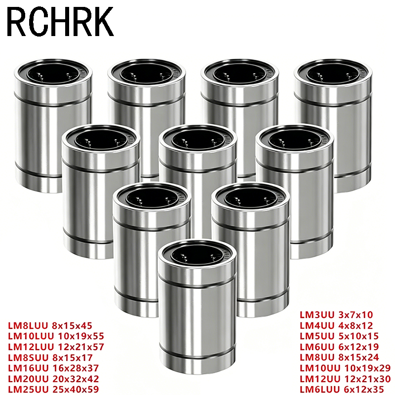 Linear Rod 8Mm - 4/10 SZT. Łożyska liniowe LM8UU LM10UU