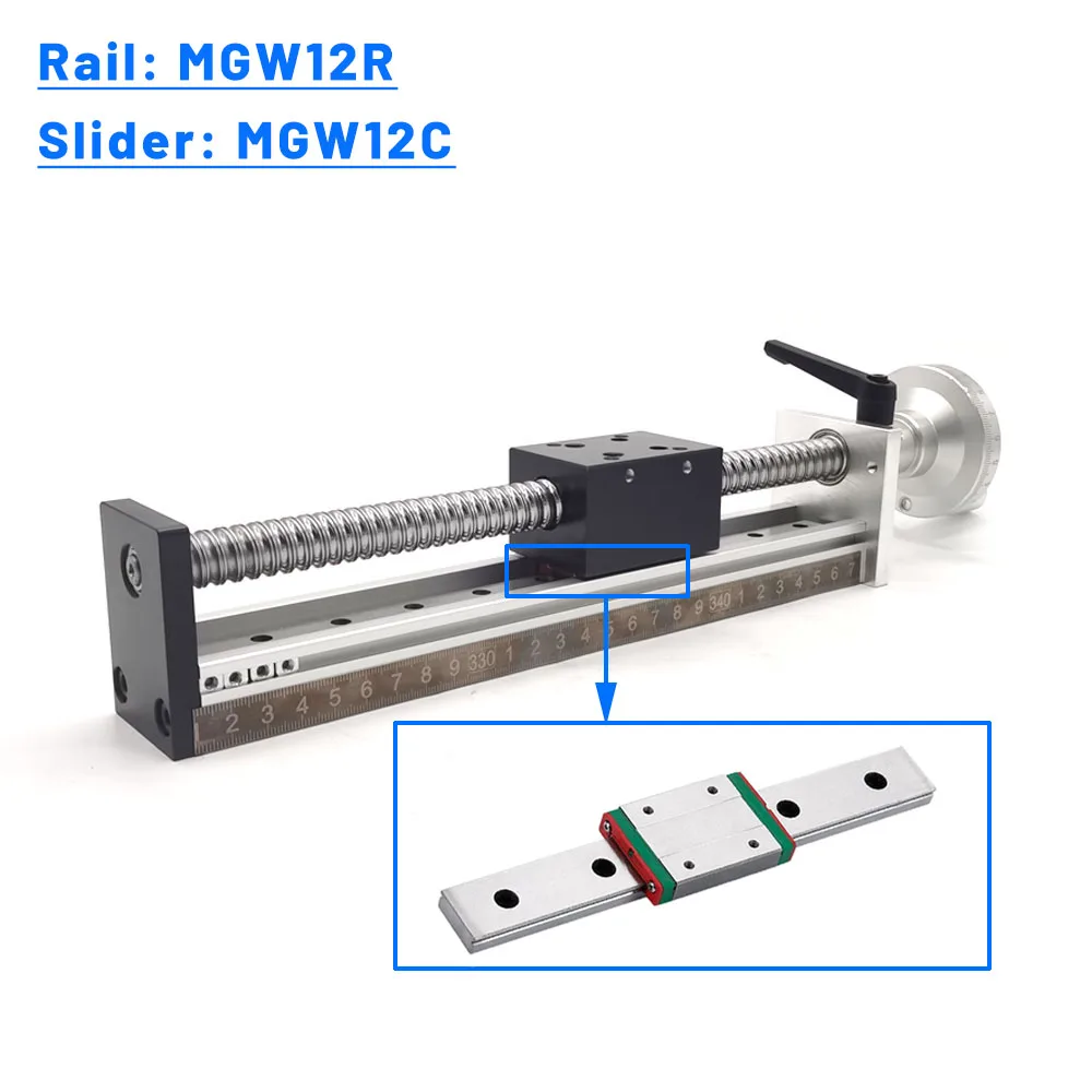 Linear Rail - Stół przesuwny z napędem ręcznym, skok