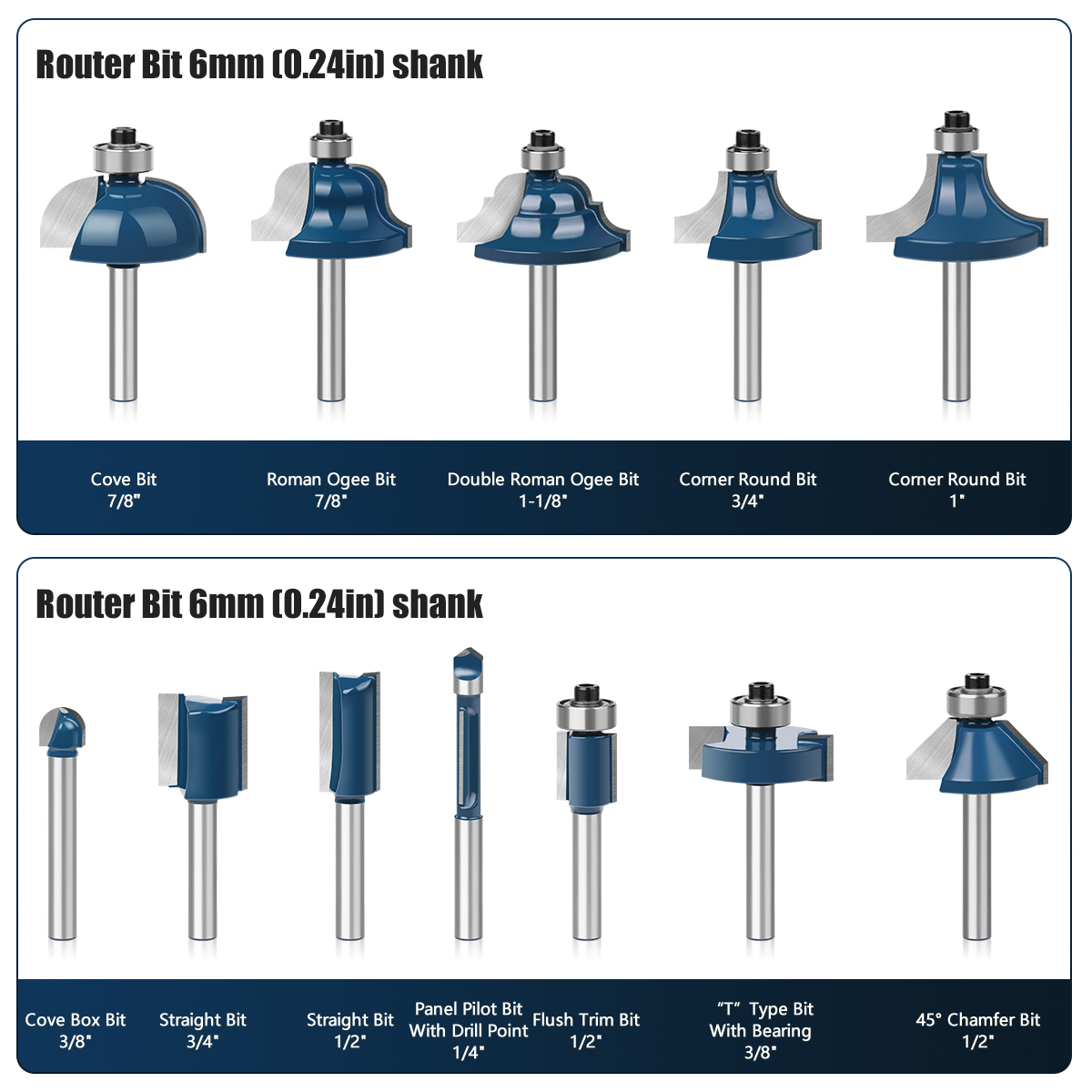 Zestaw frezów z chwytem 6mm pr – End Mill Set recenzja i cena