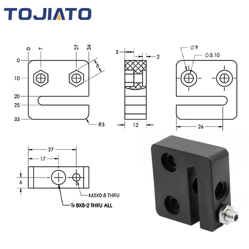 1-6 szt. Nakrętka anty-zwrotna – Lead Screw 8Mm recenzja i cena