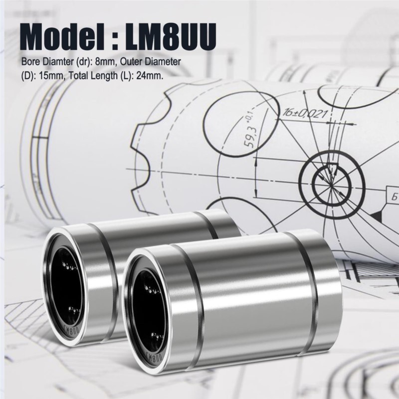 4/10 SZT. Łożyska liniowe LM8U – Linear Rod 8Mm recenzja i cena