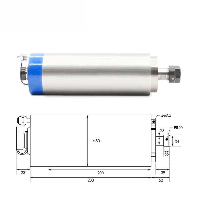 2,2 kW, silnik wrzeciona chłod – Water Cooled Spindle recenzja i cena