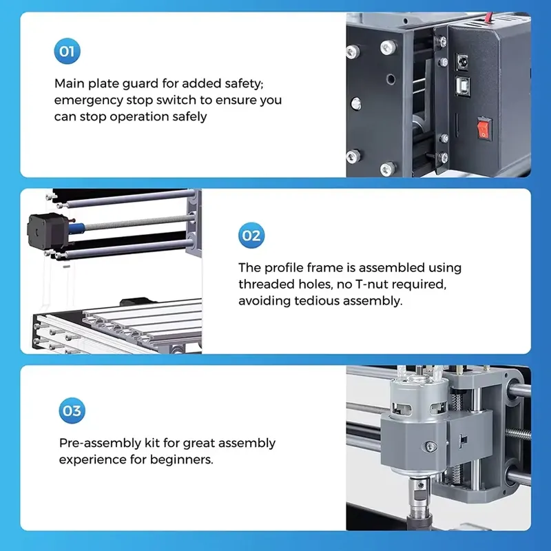Frezarka CNC TWOTREES 3018, st – 3018 Aluminium Cnc recenzja i cena